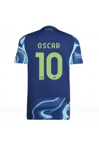 Ajax Oscar Gloukh #10 Fotballdrakt Borte Klær 2025-26 Korte ermer